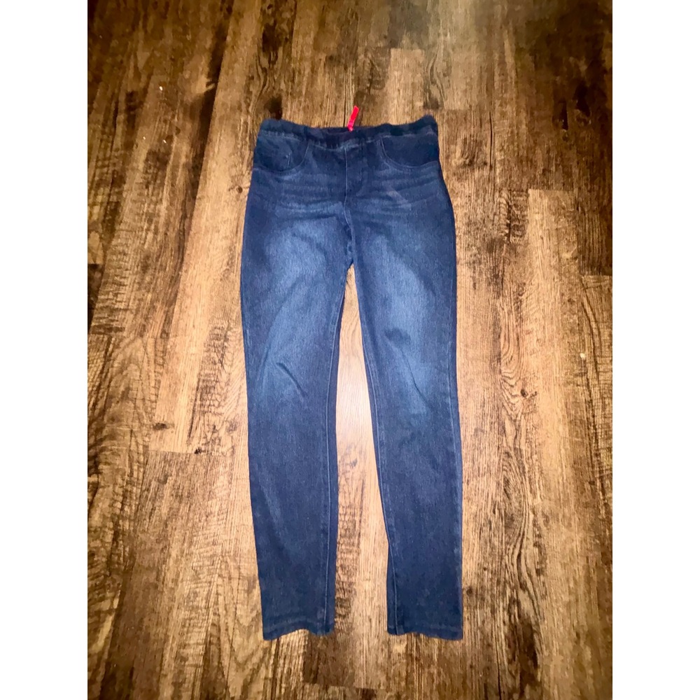 Spanx Jean-ish Indigo Denim Leggings High Rise Pull On Skinny Jeans S/P